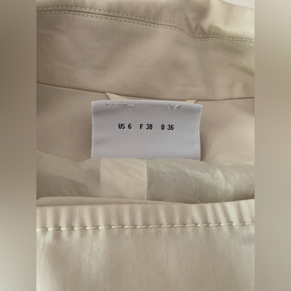 Akris Punto Full Zip Sleeveless Coat /Duster/Utility Jacket Women’s Size 6 Cream - Picture 5 of 10